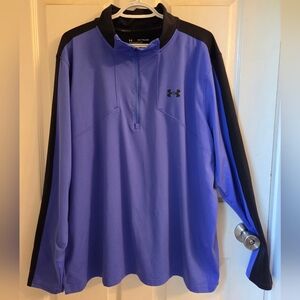 Under Armour Golf Men's Blue and Black 1/4 Zip